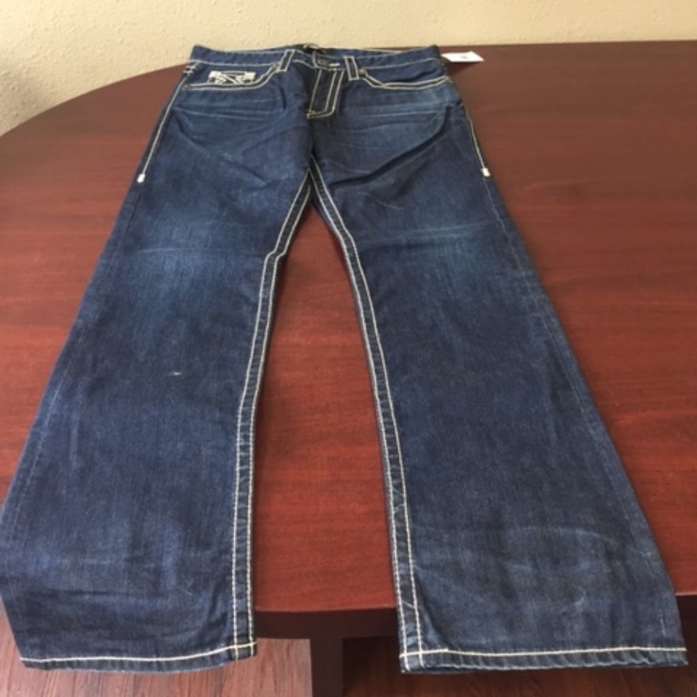 NWT Big Star Union Regular Straight Leg Jeans Denim Distressed Jeans - Picture 5 of 10